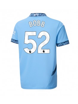 Billige Manchester City Oscar Bobb #52 Hjemmedrakt 2024-25 Kortermet